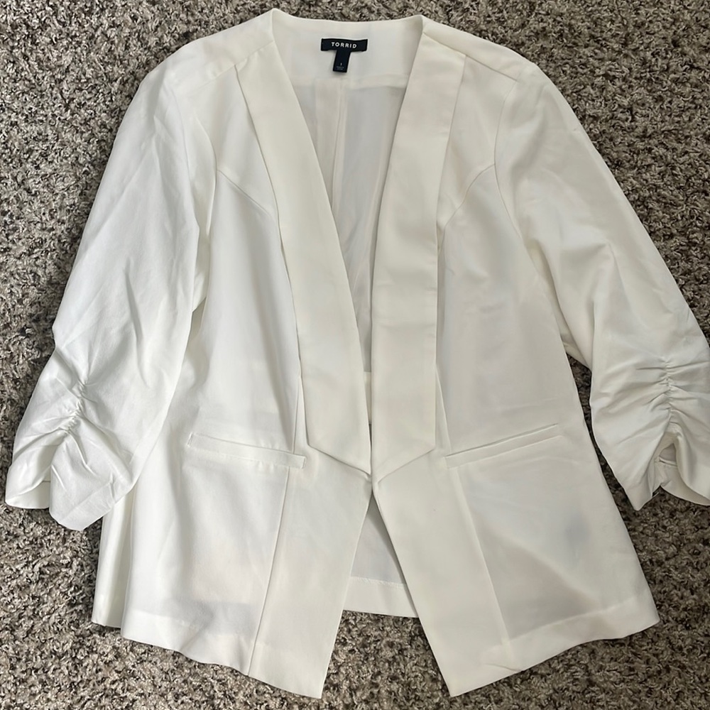 White Torrid Blazer